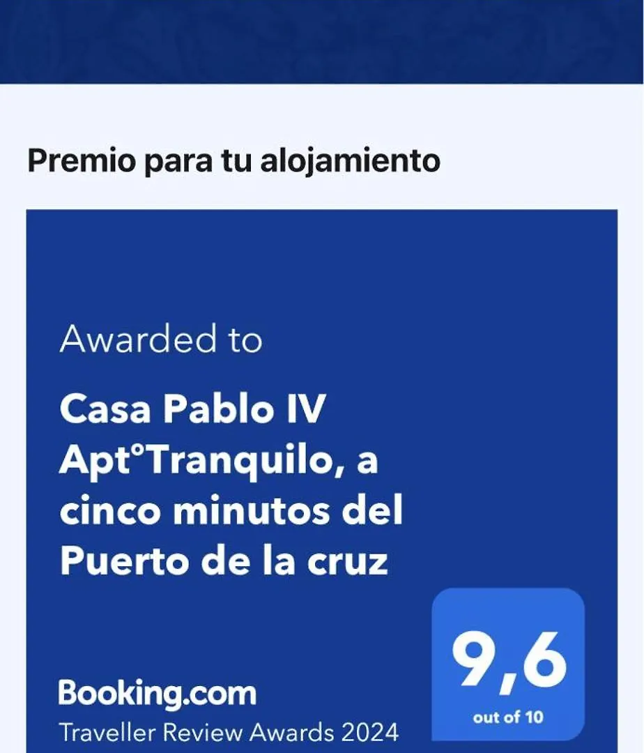 Apartment Casa Pablo IV Aptºtranquilo, A Cinco Minutos Del Puerto De La Cruz Los Realejos